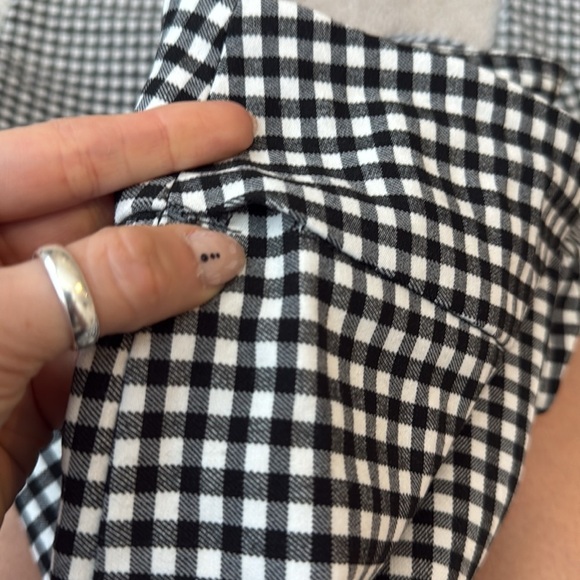 Joseph Ribkoff Black & White Gingham Pants | Stretch Slim Fit | Approx. Size 25 - Picture 10 of 11